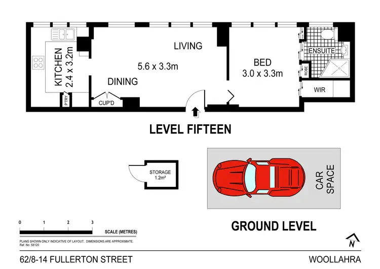 Floorplan of Homely apartment listing, 62/8-14 Fullerton Street, Woollahra NSW 2025