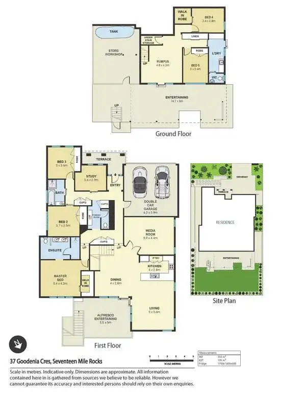 Floorplan of Homely house listing, 37 Goodenia Crescent, Seventeen Mile Rocks QLD 4073