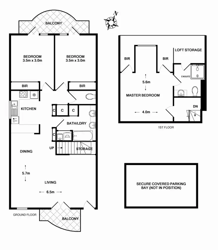 Floorplan of Homely apartment listing, 5/77 Coventry Street, Southbank VIC 3006