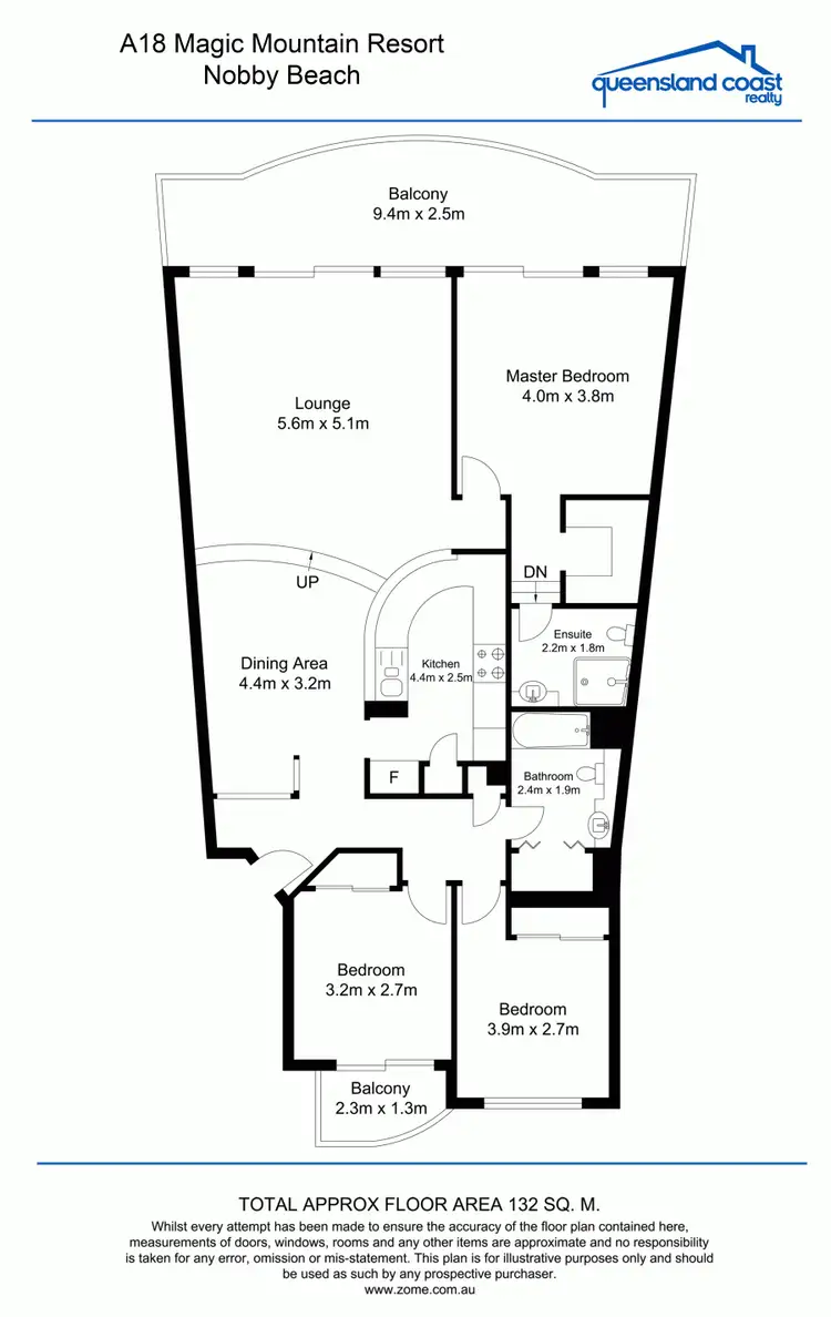 Floorplan of Homely unit listing, A18/1 Great Hall Drive, Nobby Beach QLD 4218
