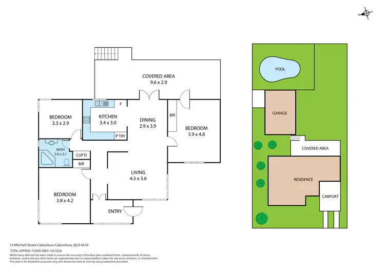 Floorplan of Homely house listing, 13 Mitchell Street, Caboolture QLD 4510
