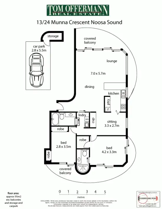 Floorplan of Homely unit listing, 13/24 Munna Crescent, Noosaville QLD 4566