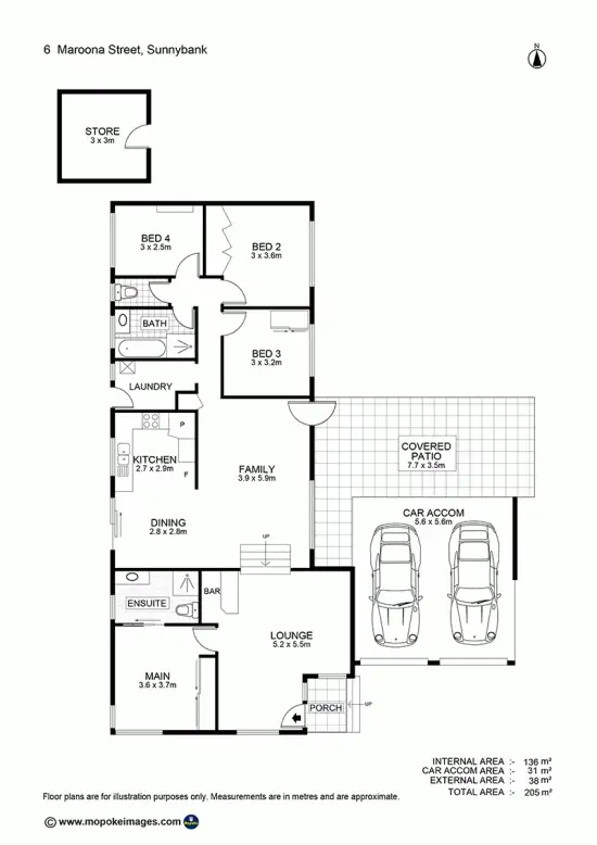 Floorplan of Homely house listing, 6 Maroona St, Sunnybank Hills QLD 4109