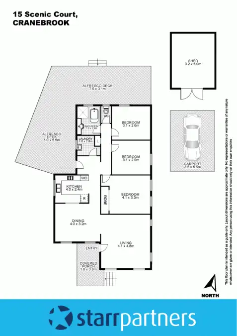 Floorplan of Homely house listing, 15 Scenic Circuit, Cranebrook NSW 2749