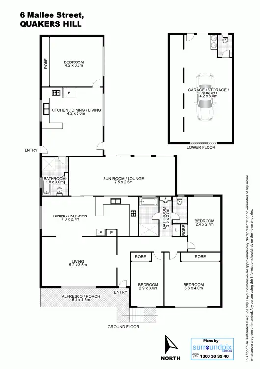 Floorplan of Homely house listing, 6 Mallee Street, Quakers Hill NSW 2763