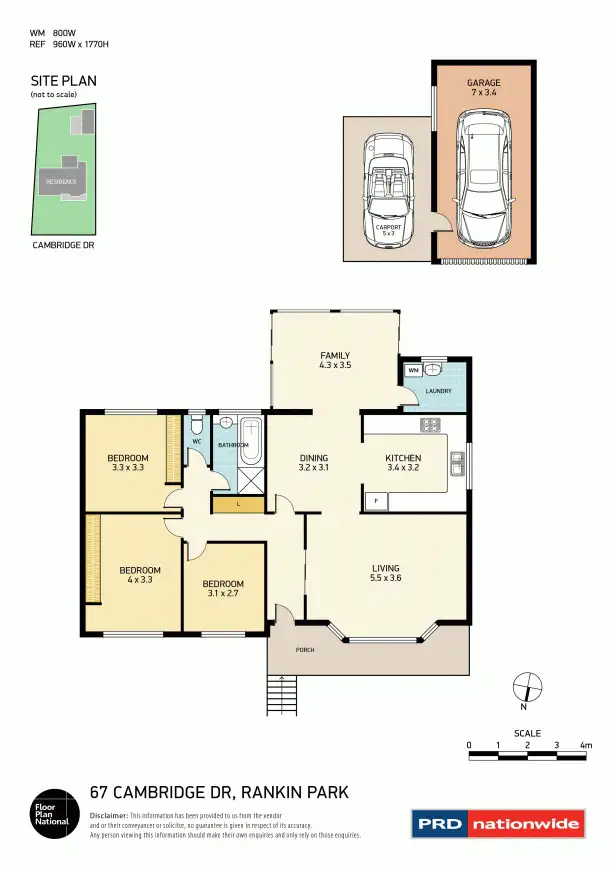Floorplan of Homely house listing, 67 Cambridge Drive, Rankin Park NSW 2287