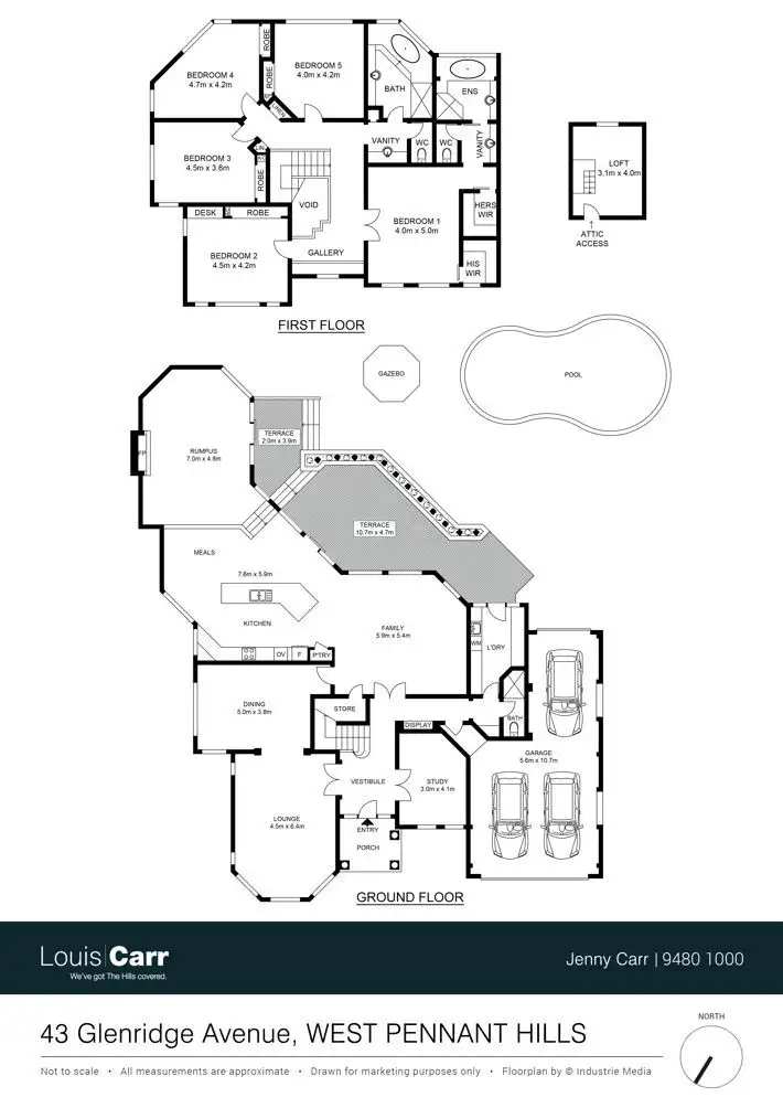 Floorplan of Homely house listing, 43 Glenridge Avenue, West Pennant Hills NSW 2125