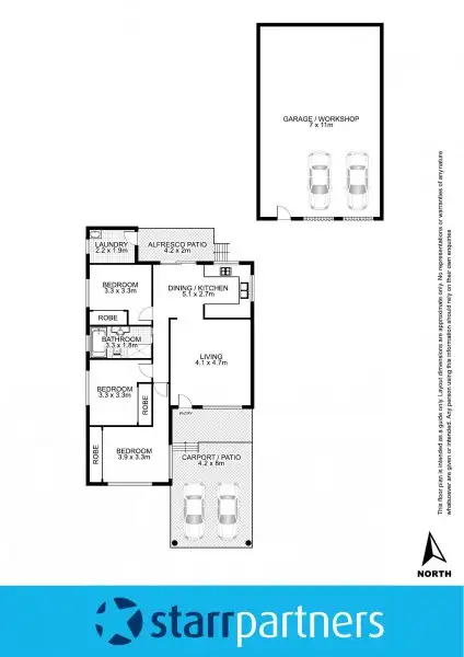 Floorplan of Homely house listing, 11 Adelaide Street, Oxley Park NSW 2760