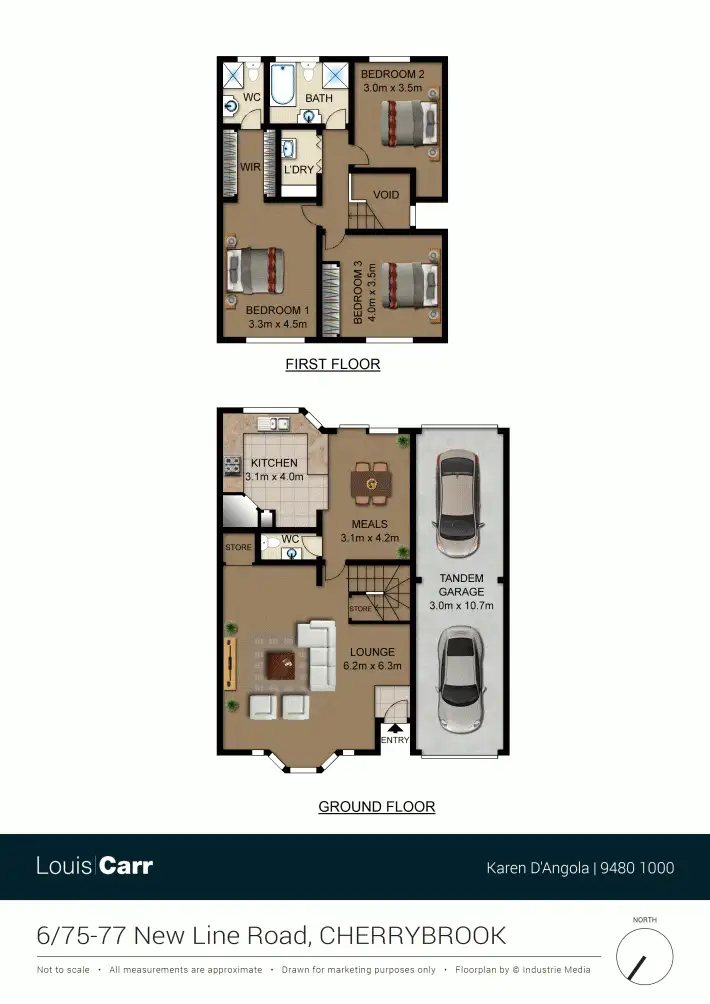 Floorplan of Homely townhouse listing, 6/75-77 New Line Road, Cherrybrook NSW 2126