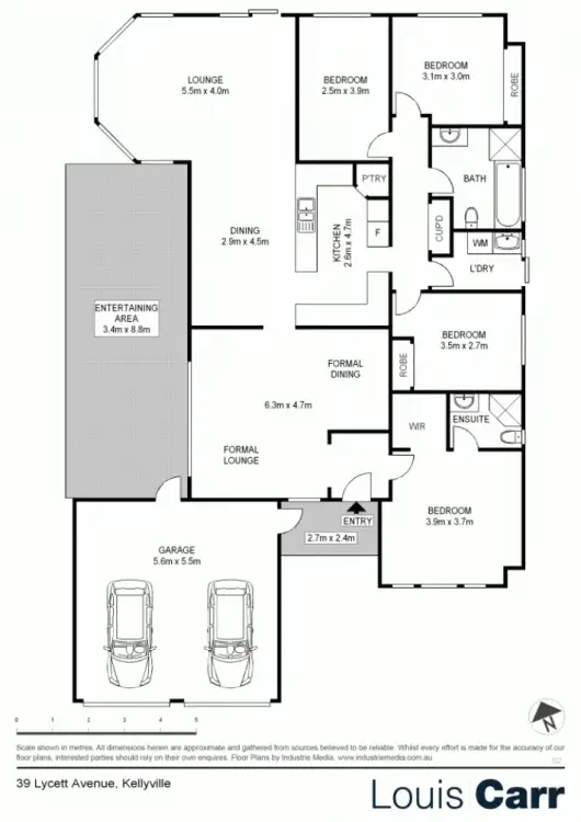 Floorplan of Homely house listing, 39 Lycett Avenue, Kellyville NSW 2155