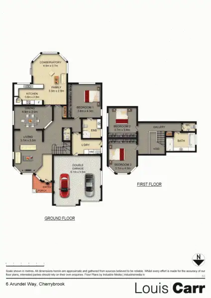 Floorplan of Homely house listing, 6 Arundel Way, Cherrybrook NSW 2126