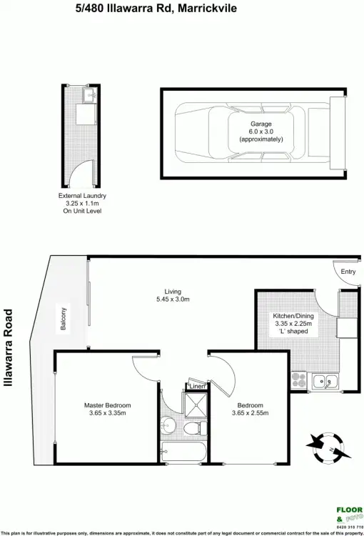 Floorplan of Homely unit listing, 5/480 Illawarra, Marrickville NSW 2204