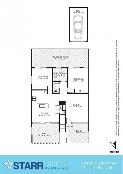 Floorplan of Homely unit listing, 2B/34-36 Phillip Street, St Marys NSW 2760