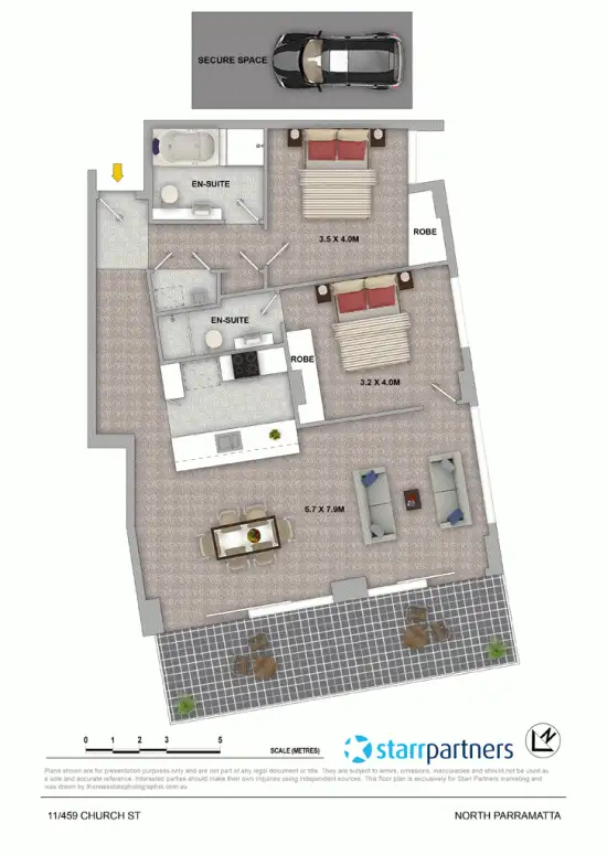 Floorplan of Homely unit listing, 11/459-463 Church Street, Parramatta NSW 2150
