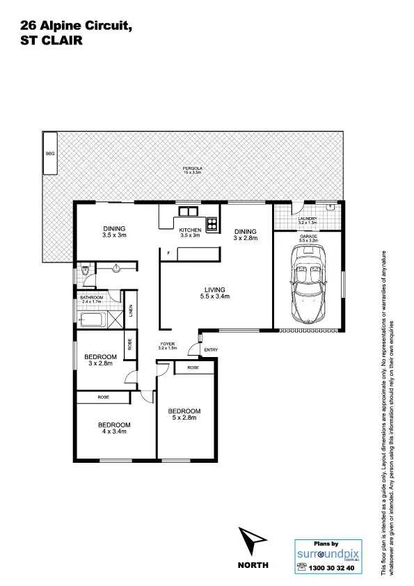 Floorplan of Homely house listing, 26 Alpine Circuit, St Clair NSW 2759