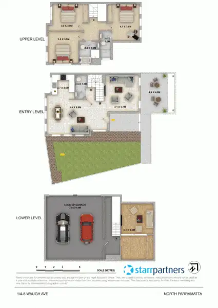 Floorplan of Homely townhouse listing, 1/4-8 Waugh Avenue, North Parramatta NSW 2151