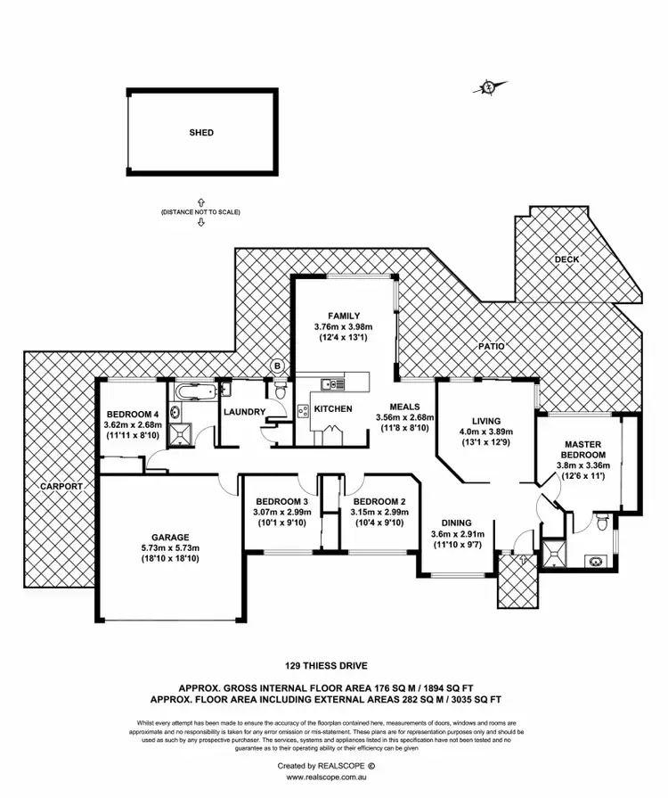 Floorplan of Homely house listing, 129 Thiess Drive, Albany Creek QLD 4035