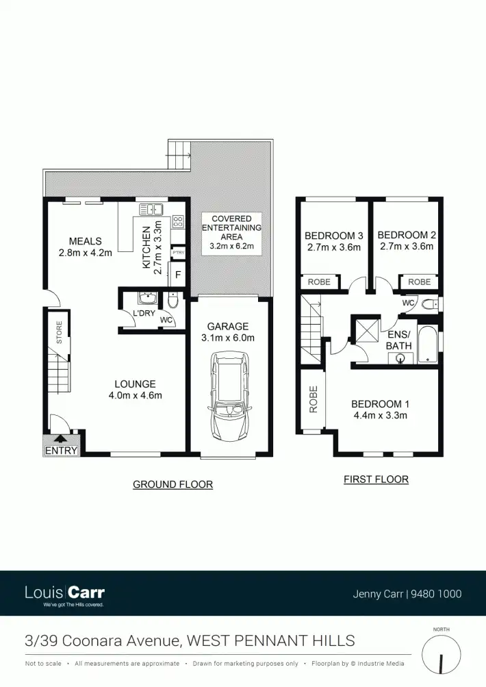 Floorplan of Homely townhouse listing, 3/39 Coonara Avenue, West Pennant Hills NSW 2125