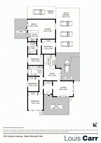Floorplan of Homely house listing, 129 victoria road, West Pennant Hills NSW 2125