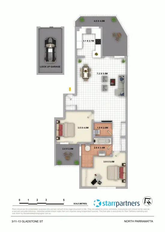 Floorplan of Homely unit listing, 3/11-13 Gladstone Street, North Parramatta NSW 2151
