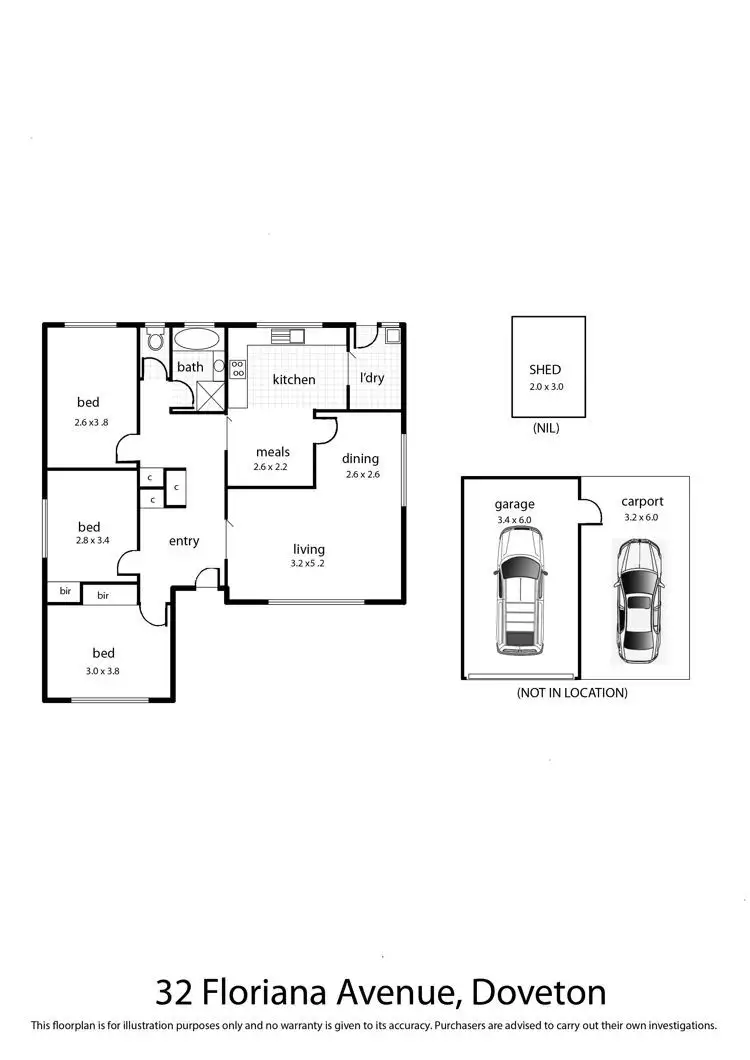 Floorplan of Homely house listing, 32 Floriana Avenue, Doveton VIC 3177