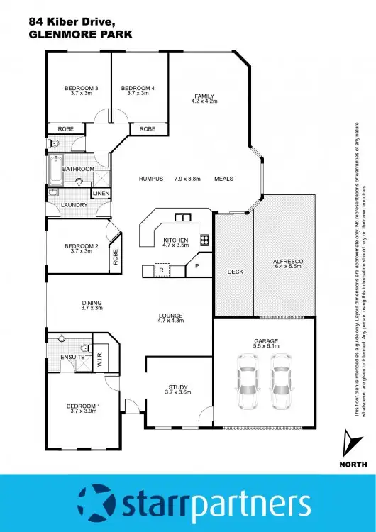 Floorplan of Homely house listing, 84 Kiber Drive, Glenmore Park NSW 2745