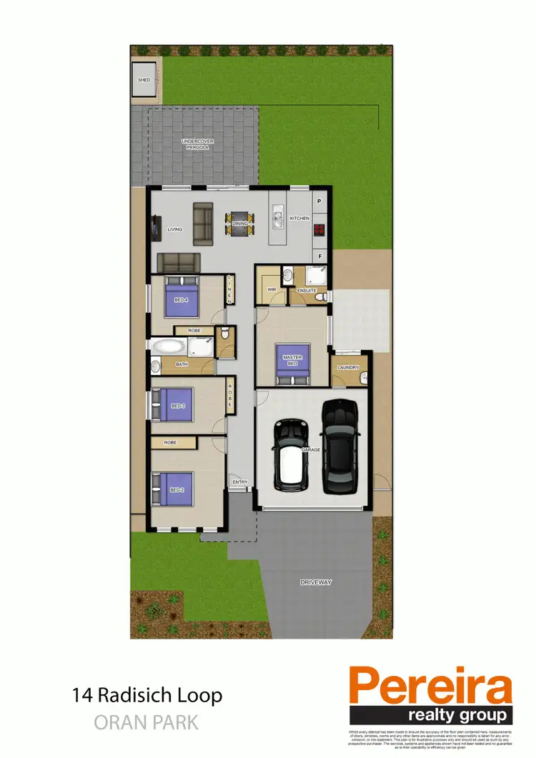 Floorplan of Homely house listing, 14 Radisich Loop, Oran Park NSW 2570