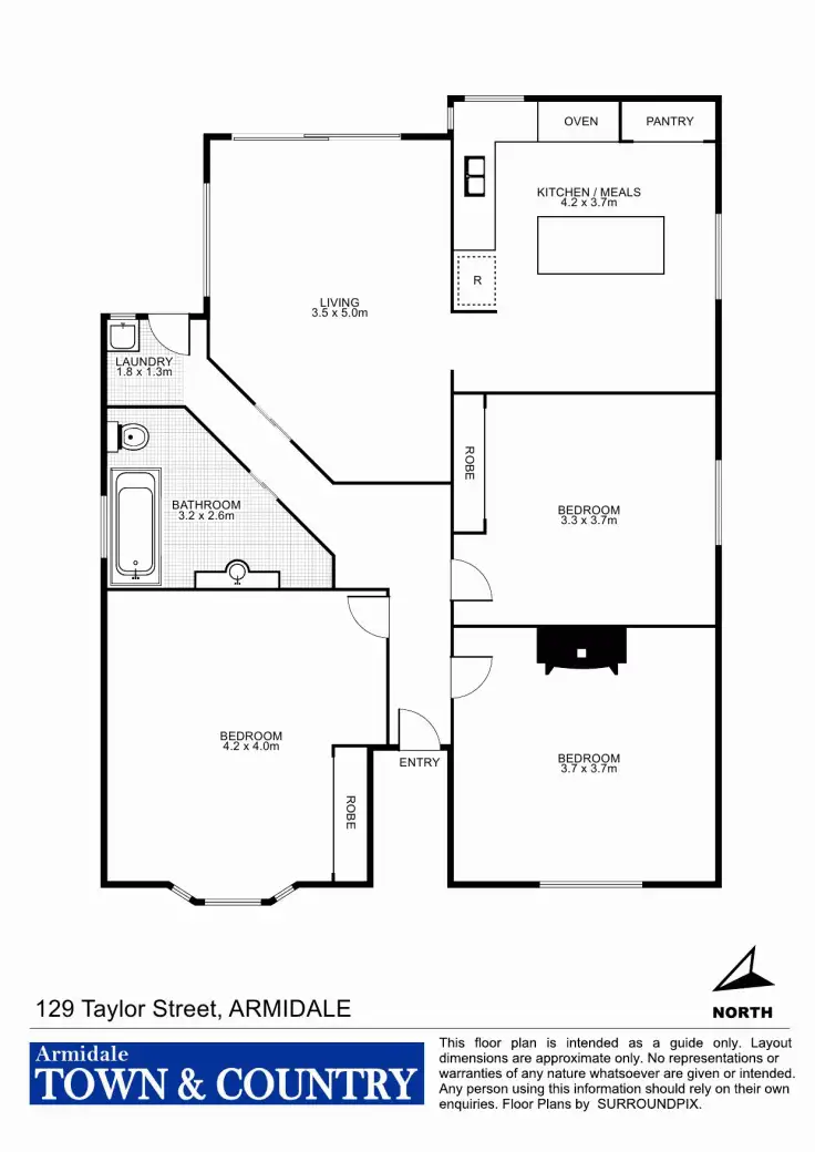 Floorplan of Homely house listing, 129 Taylor Street, Armidale NSW 2350