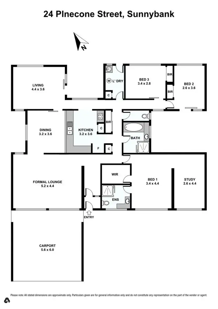 Floorplan of Homely house listing, 24 Pinecone Street, Sunnybank QLD 4109