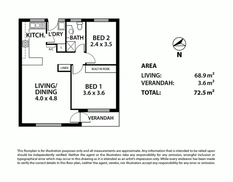 Floorplan of Homely house listing, 2/13 Victoria Crescent, Mount Barker SA 5251