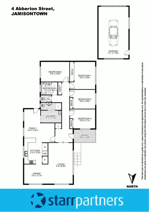 Floorplan of Homely house listing, 4 Abberton Street, Jamisontown NSW 2750