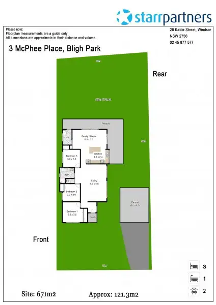 Floorplan of Homely house listing, 3 McPhee Place, Bligh Park NSW 2756