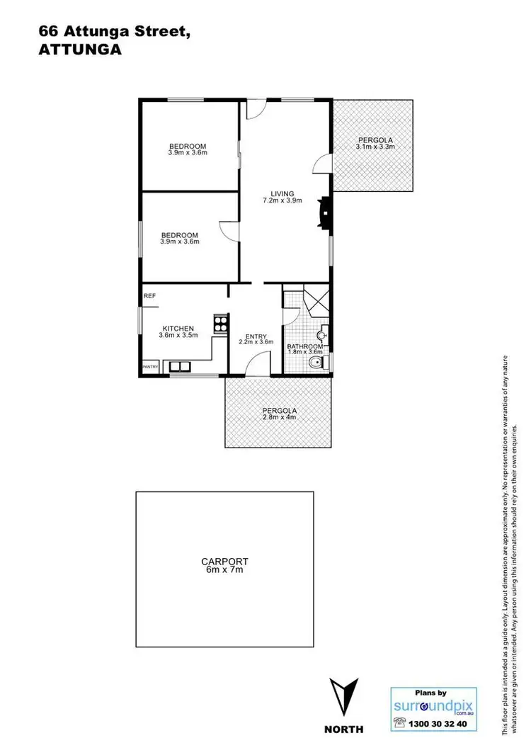 Floorplan of Homely house listing, 66 Attunga Street, Tamworth NSW 2340