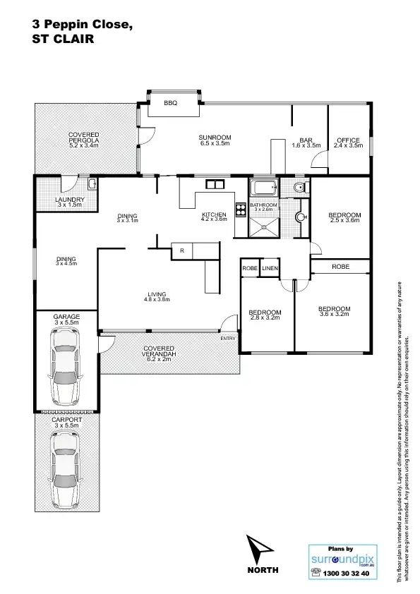 Floorplan of Homely house listing, 3 Peppin Close, St Clair NSW 2759