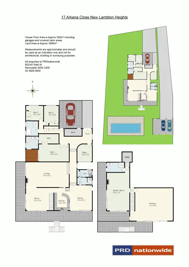 Floorplan of Homely house listing, 15-17 Arkana Close, New Lambton Heights NSW 2305