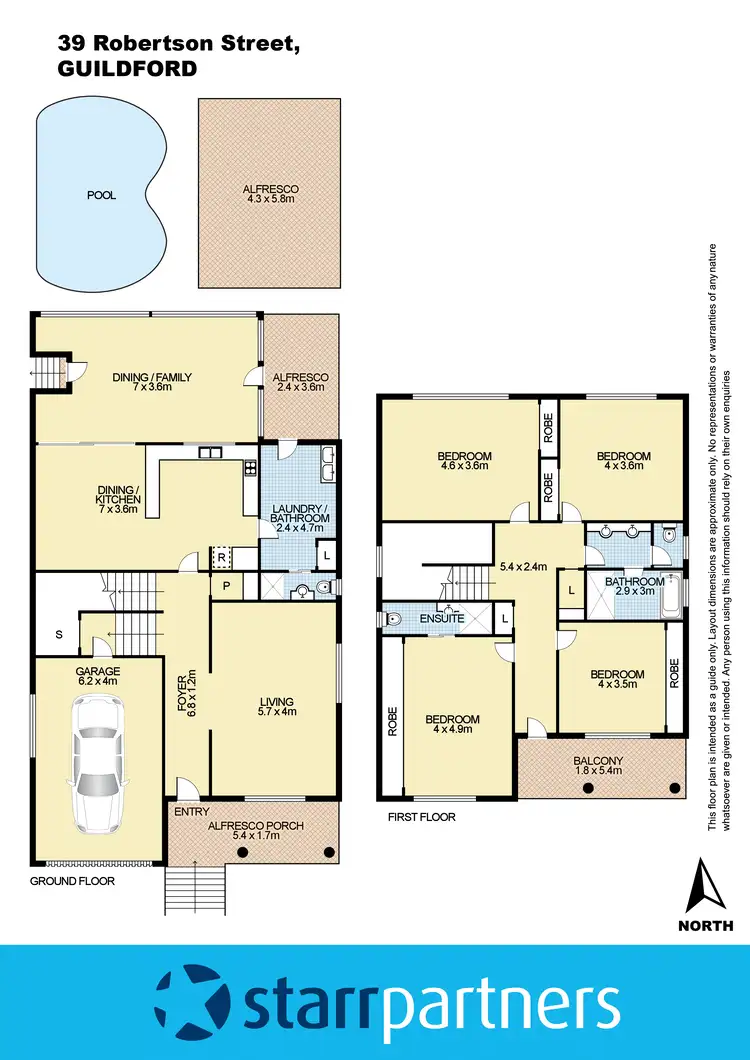 Floorplan of Homely house listing, 39 Robertson Street, Guildford NSW 2161
