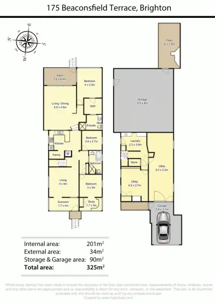 Floorplan of Homely house listing, 175 Beaconsfield Tce, Brighton QLD 4017