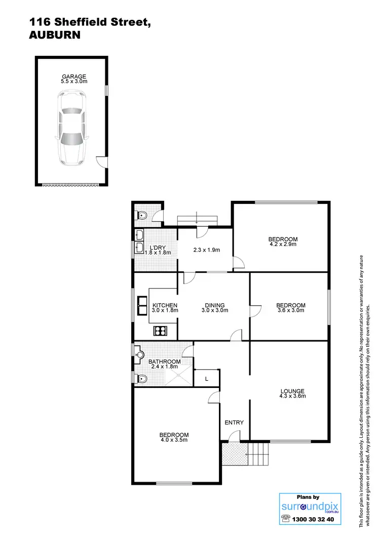 Floorplan of Homely house listing, 116 Sheffield St, Auburn NSW 2144