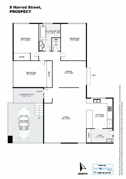 Floorplan of Homely house listing, 8 Harrod Street, Prospect NSW 2148