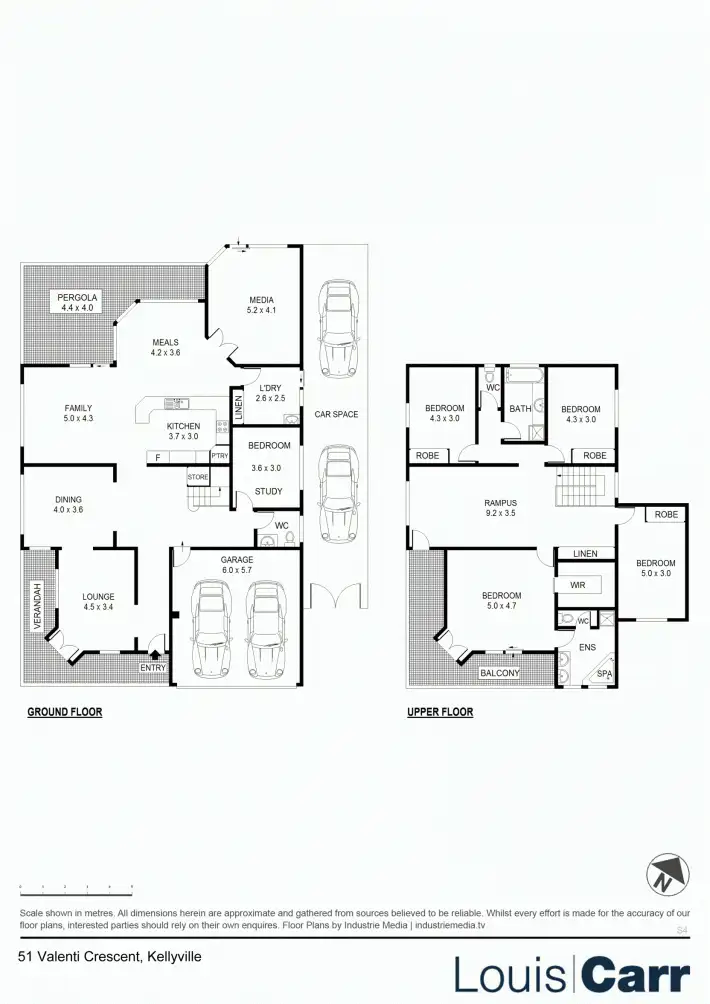 Floorplan of Homely house listing, 51 Valenti Crescent, Kellyville NSW 2155