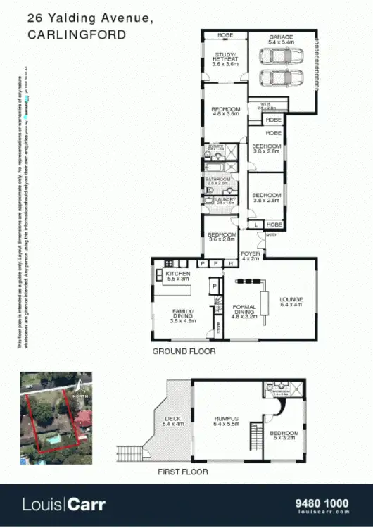 Floorplan of Homely house listing, 26 Yalding Ave, Carlingford NSW 2118