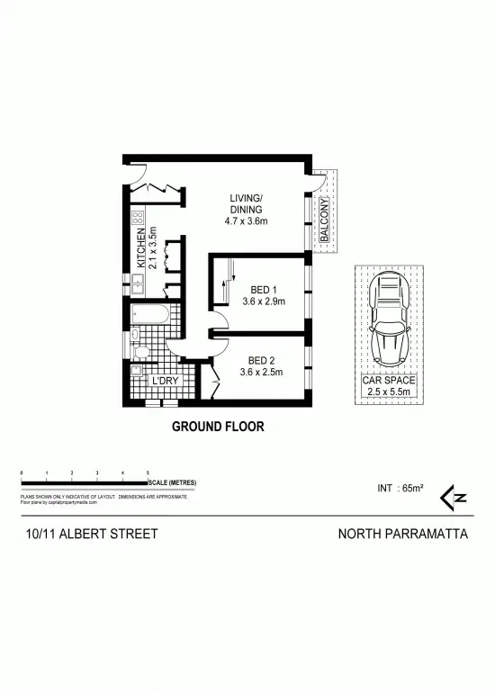 Floorplan of Homely unit listing, 10/11 Albert Street, North Parramatta NSW 2151