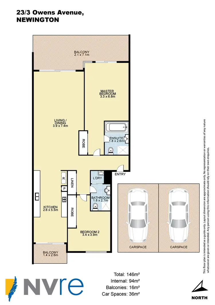 Floorplan of Homely unit listing, 23/3 Owens Avenue, Newington NSW 2127