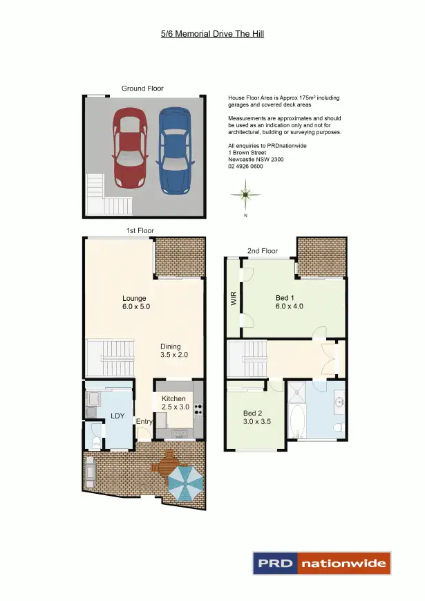 Floorplan of Homely townhouse listing, 5/6 Memorial Drive, The Hill NSW 2300