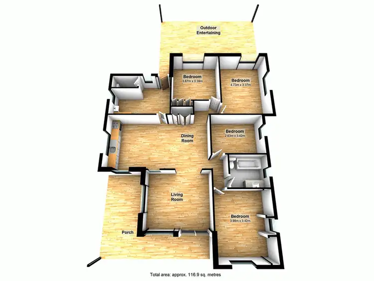 Floorplan of Homely house listing, 67 Mons Road, Carina Heights QLD 4152