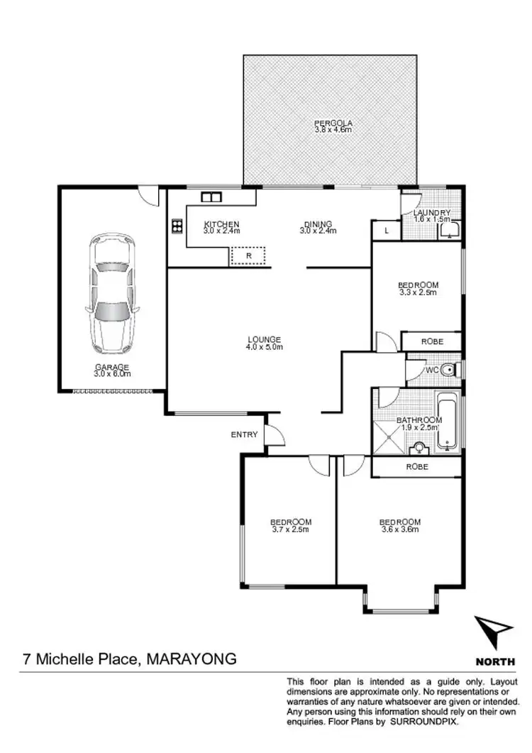 Floorplan of Homely house listing, 7 Michelle Place, Marayong NSW 2148