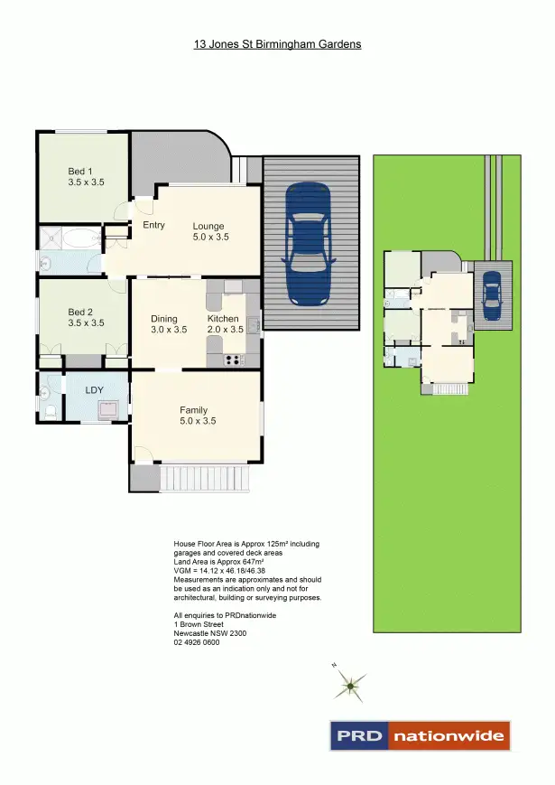 Floorplan of Homely house listing, 13 Jones Street, Birmingham Gardens NSW 2287