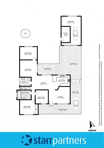 Floorplan of Homely house listing, 7 Varga Place, Hassall Grove NSW 2761