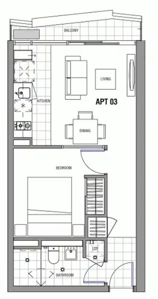Floorplan of Homely apartment listing, 2103/7 Katherine Place, Melbourne VIC 3000