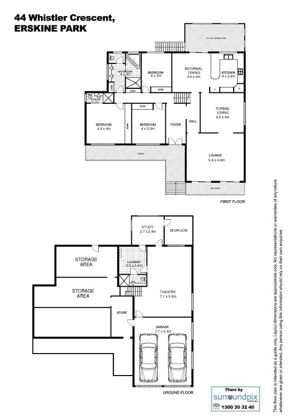 Floorplan of Homely house listing, 44 Whistler Crescent, Erskine Park NSW 2759